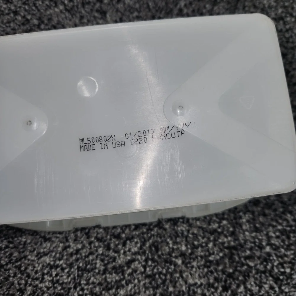 Huggies Baby Wipes Container EMPTY Wipe Case Holder White Leaves Circles Nature
